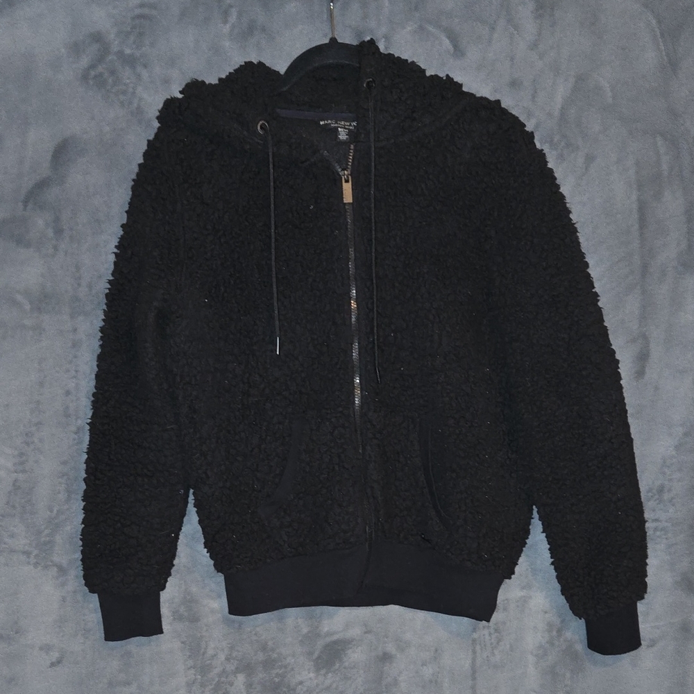 Marc New York Black Textured Puffer Jacket